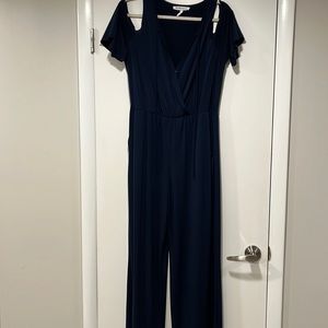 BCBG navy jumpsuit